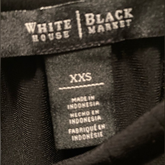 White House Black Market Classic Sleeveless Wrap Top with Silver Detail - Picture 8 of 8